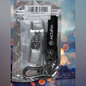 ACURA - Black Car Keychain - car accessories- 2pack- NWT